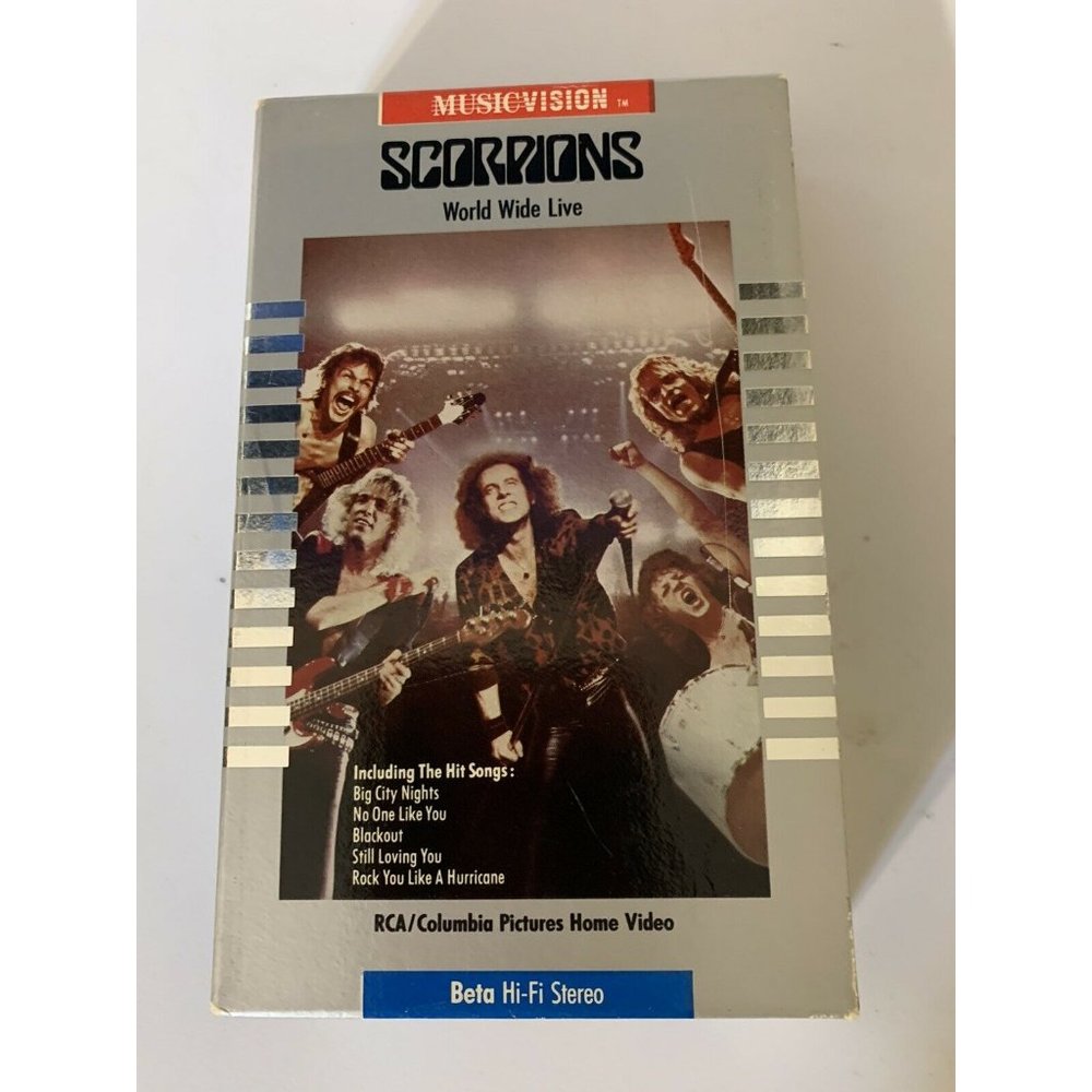 Vintage Scorpions World‎ Wide Live Beta Tape Rare